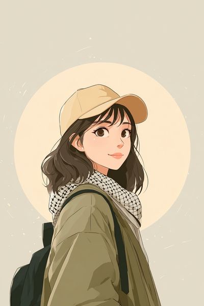 Casual Girl — Aesthetic Print. poster print