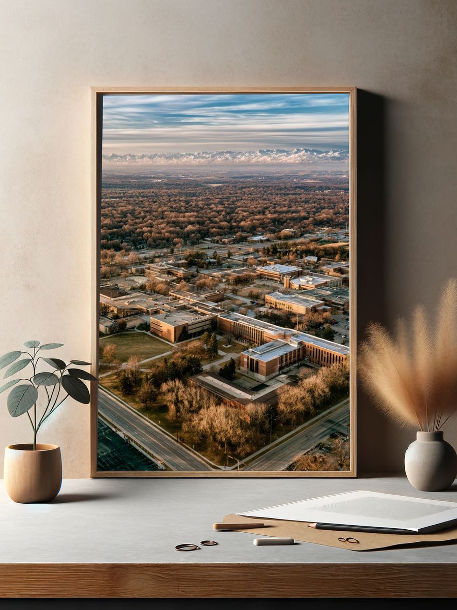 Aerial Campus Landscape Poster. — room view 2