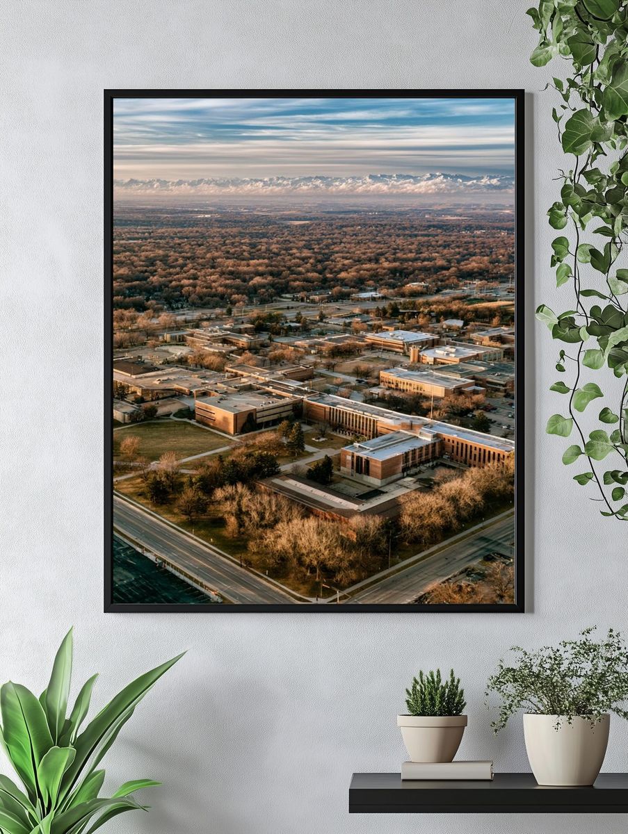Aerial Campus Landscape Poster. — room view 4