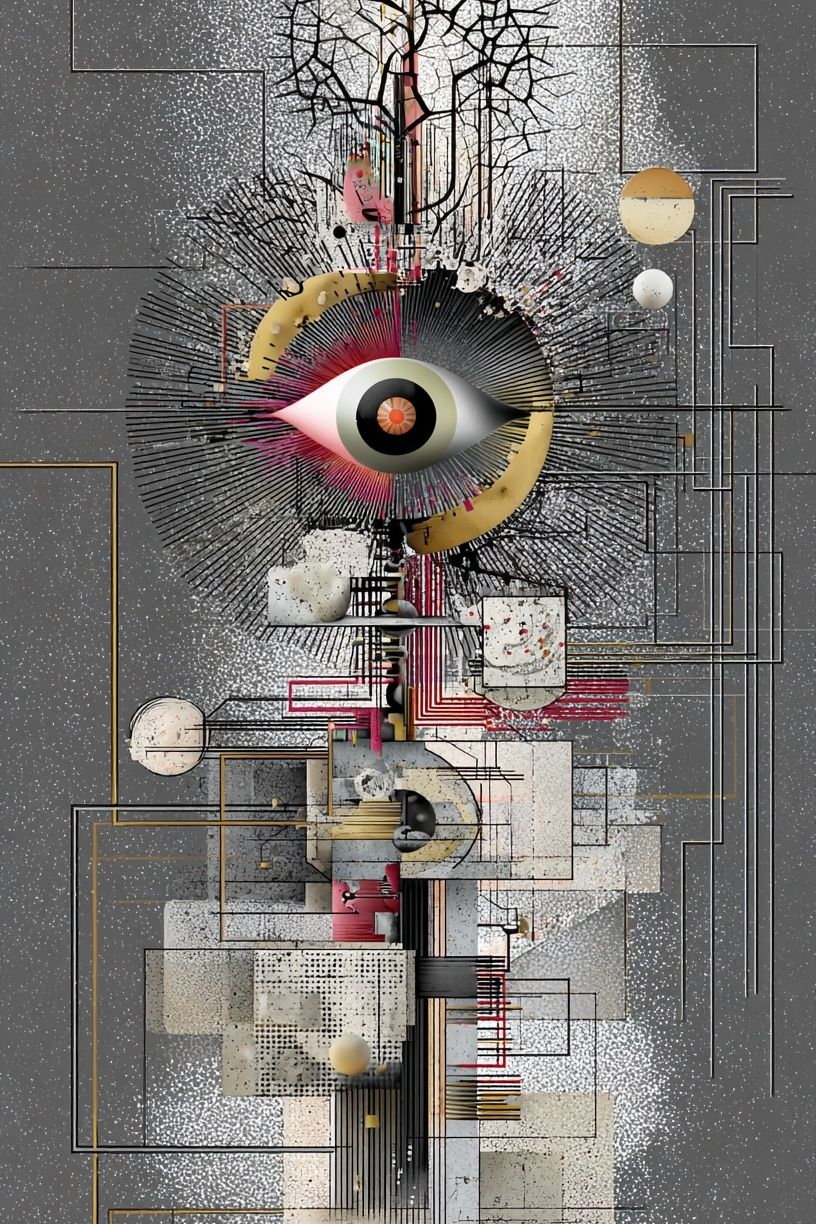 Abstract Eye — Geometric Poster. poster detail