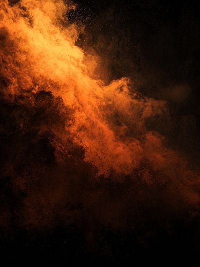 Fiery Abstract Explosion Poster. poster print