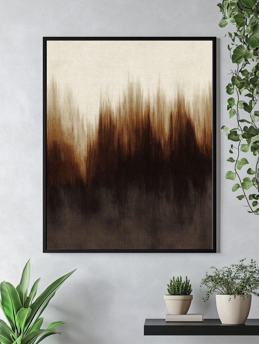 Abstract Forest Landscape Poster. — room view 4