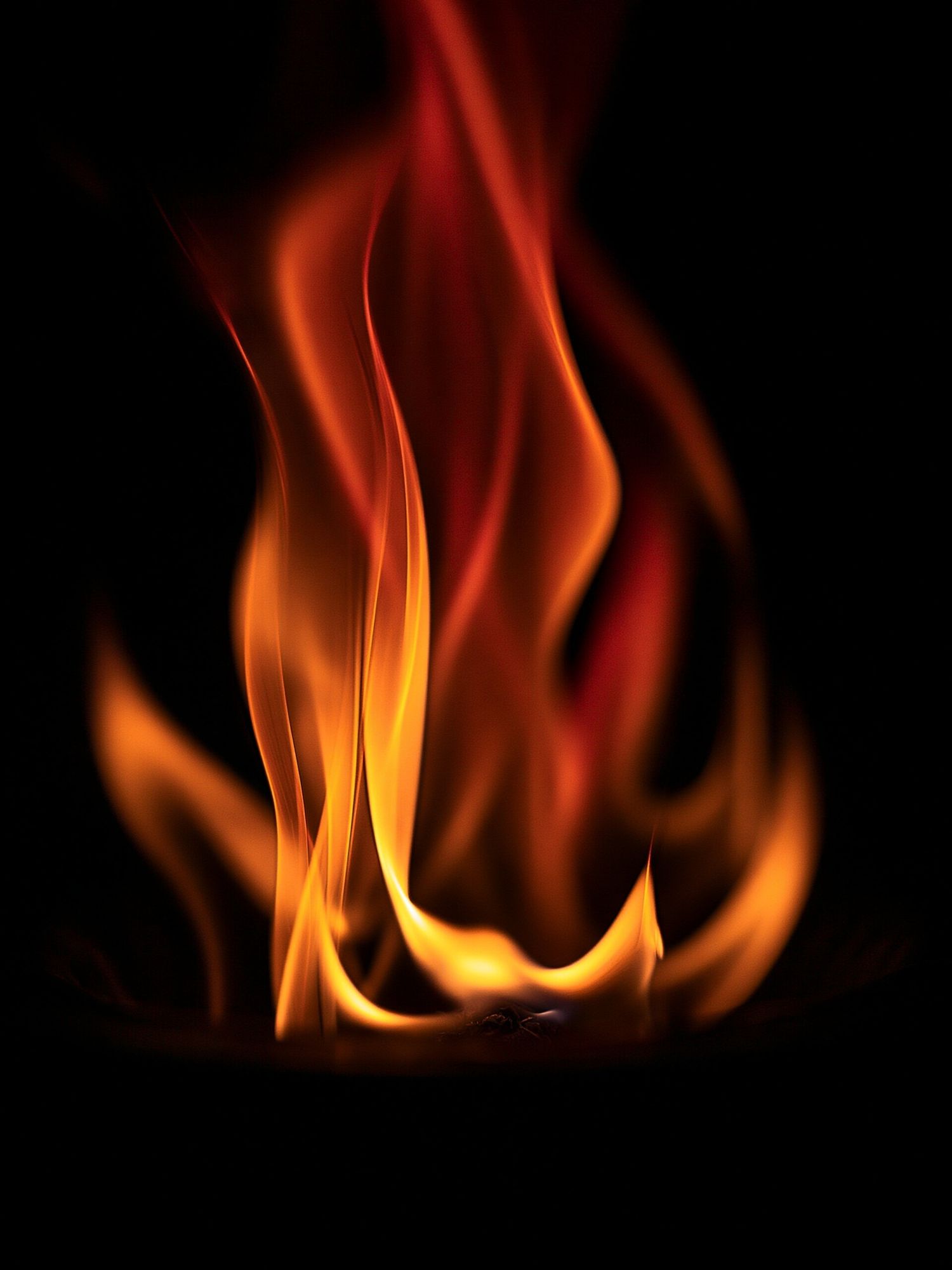 Abstract Flame Glow Poster. poster — abstract art
