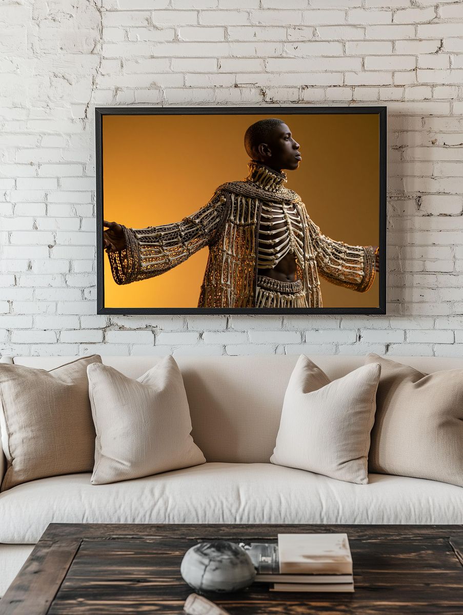 Afrofuturist Portrait Photography Poster. room preview