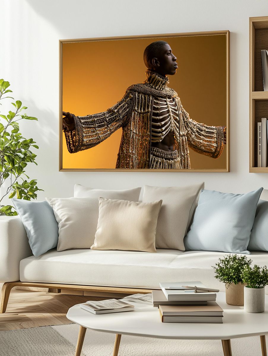 Afrofuturist Portrait Photography Poster. — room view 2
