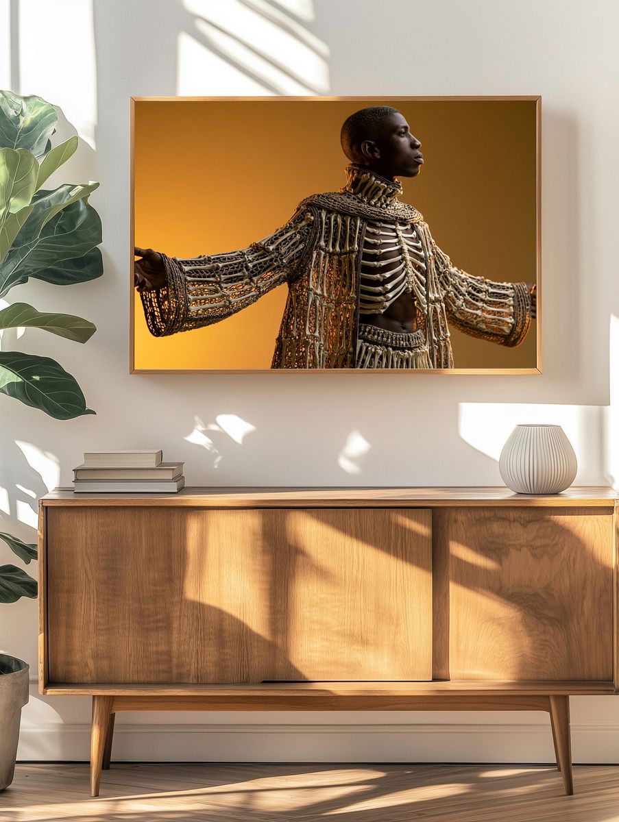 Afrofuturist Portrait Photography Poster. — room view 3