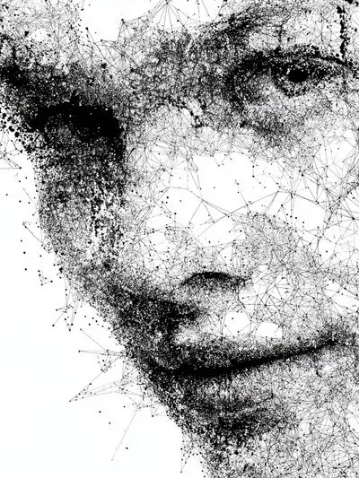 Abstract Face — Fine Art Print. poster print