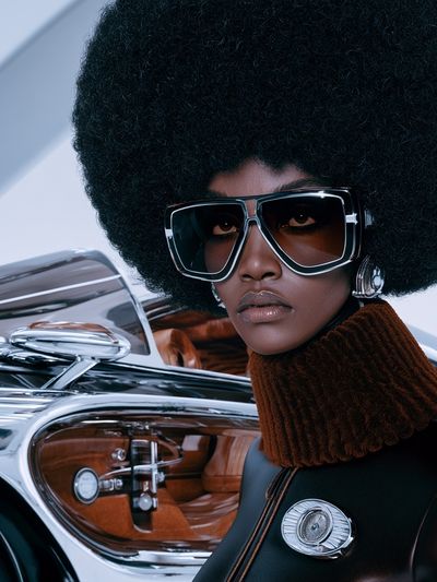 Afrofuturist Fashion Portrait Poster.