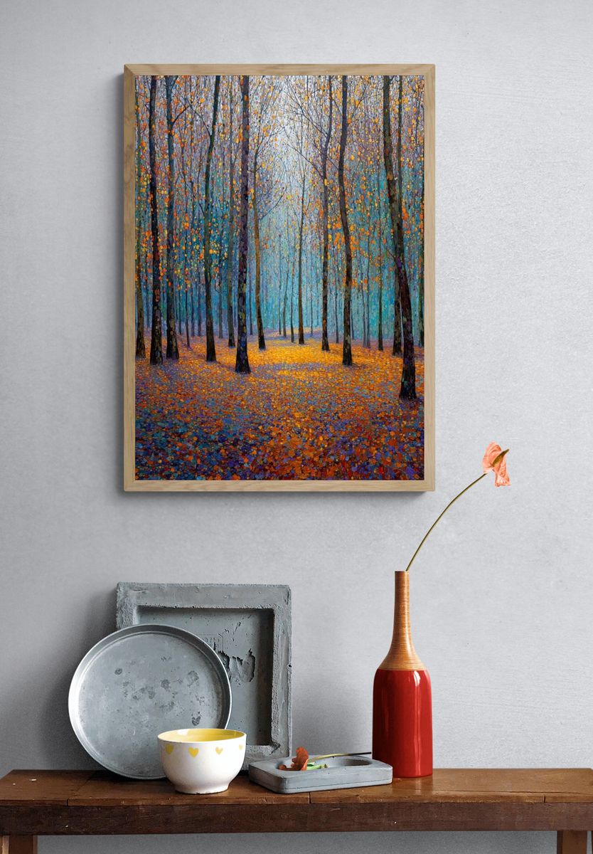Autumn Forest — Fine Art Print. — room view 3