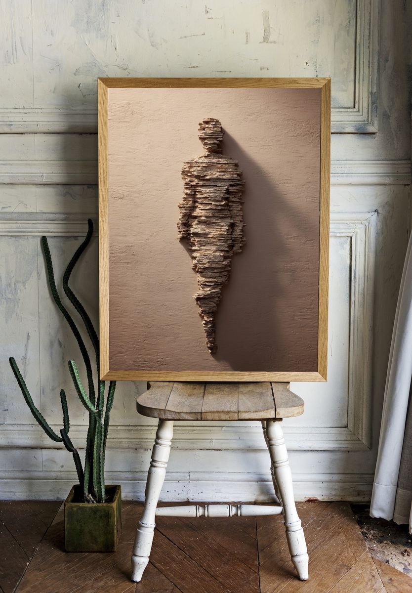 Abstract Human Figure — Fine Art Print. — room view 1