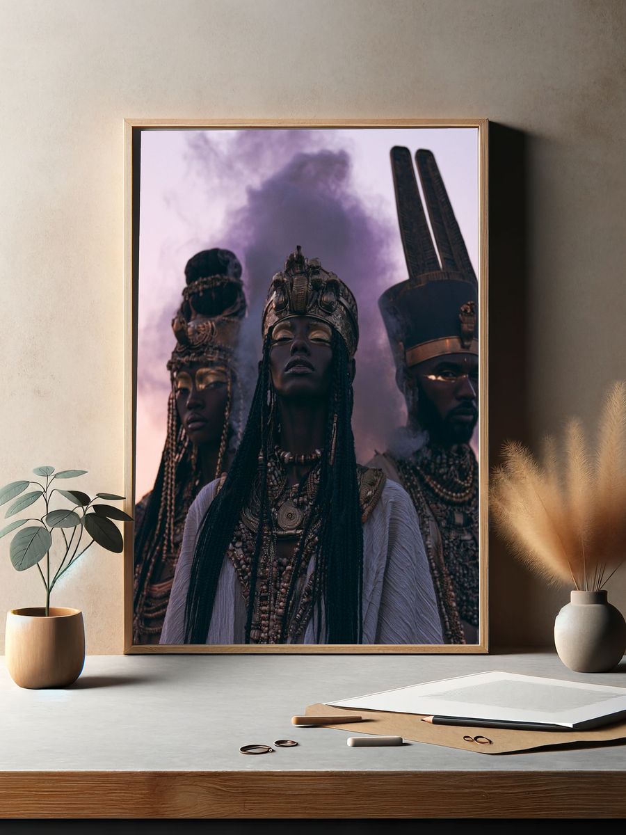 Afrofuturist Queens Photography Poster. — room view 2