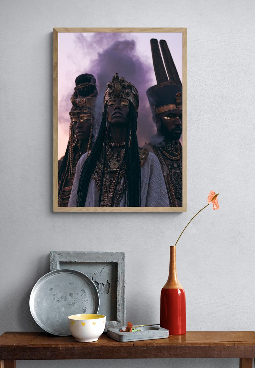 Afrofuturist Queens Photography Poster. — room view 3