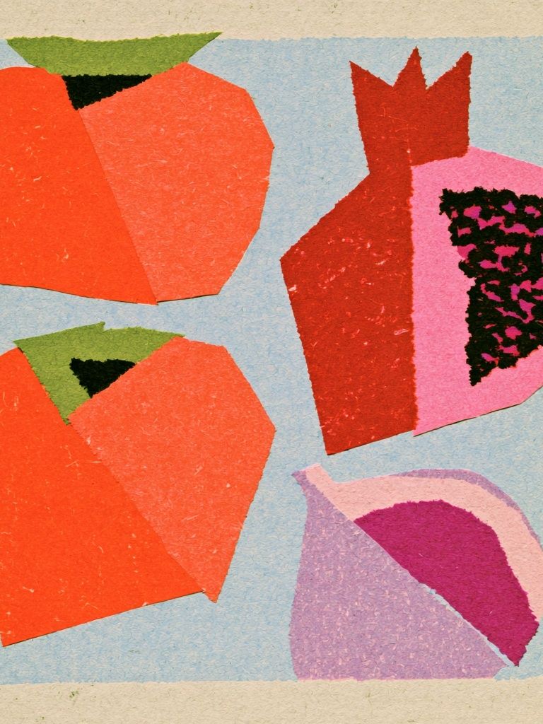 Abstract Fruit Collage Poster. poster detail
