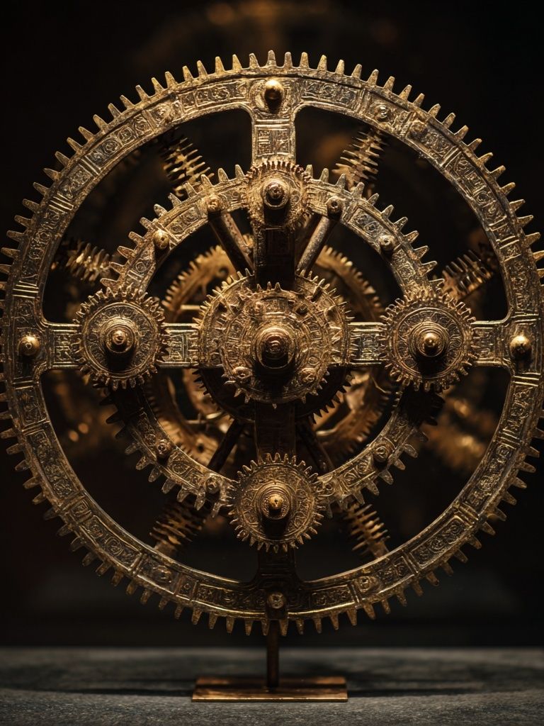 Antique Gear Mechanism Poster. poster — vintage art