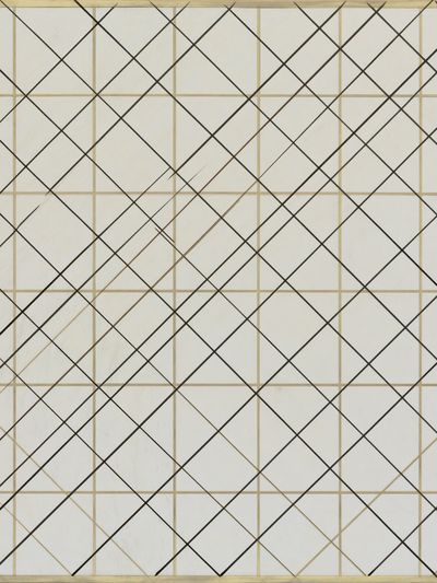 Geometric Grid Abstract Print.
