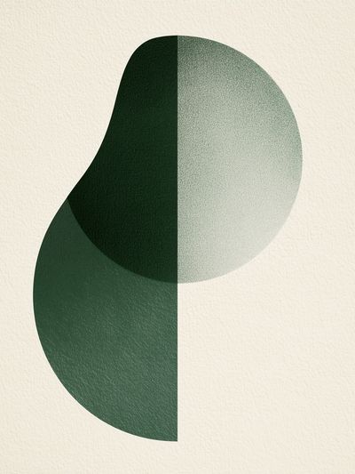 Green Geometric Abstract Poster.