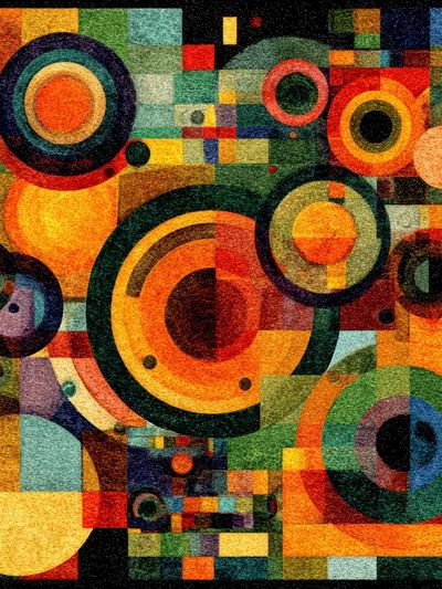 Geometric Orbit Abstract Poster. poster print