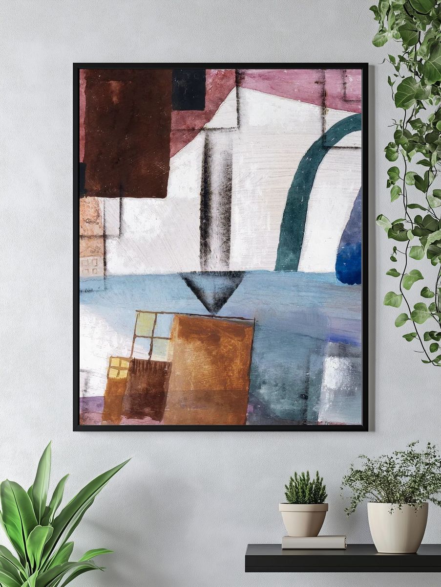Abstract Geometric Shapes Poster. — room view 4
