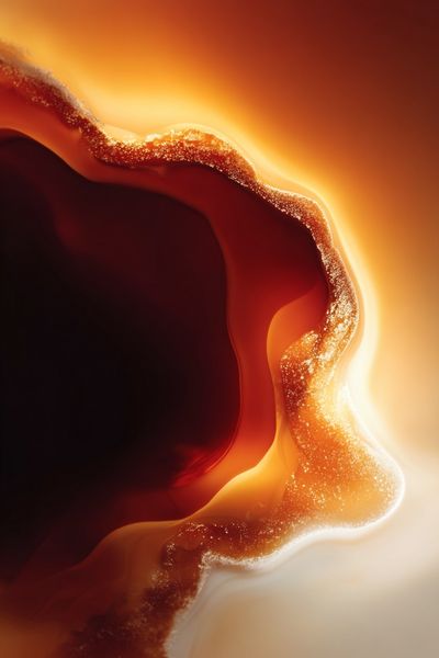 Abstract Agate Glow Poster. poster print