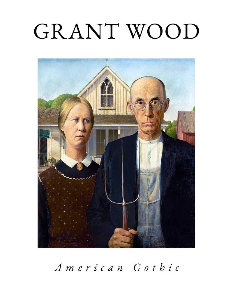 American Gothic — Fine Art Print. poster — fine-art art