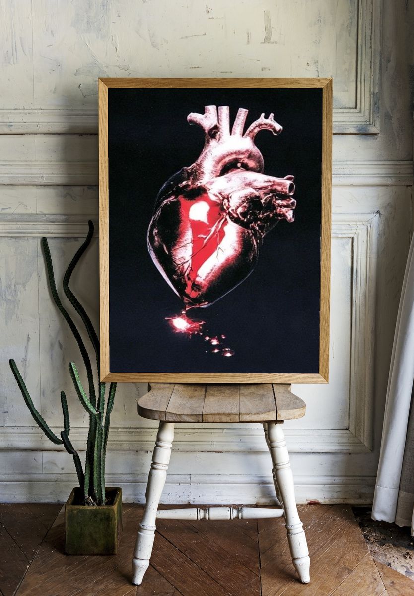 Anatomical Heart Surrealism Poster. — room view 1