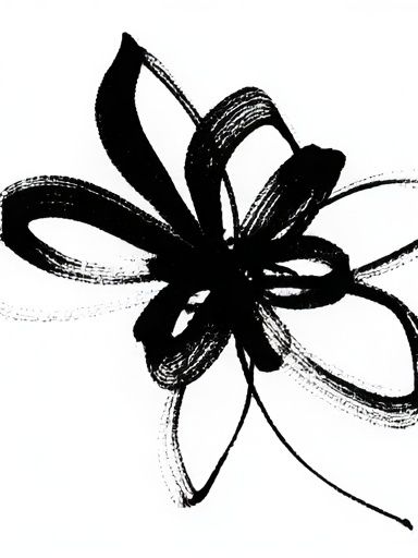 Abstract Ink Bloom Poster. poster detail