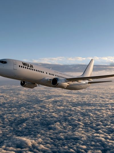 Airplane Above Clouds Photography Poster. poster