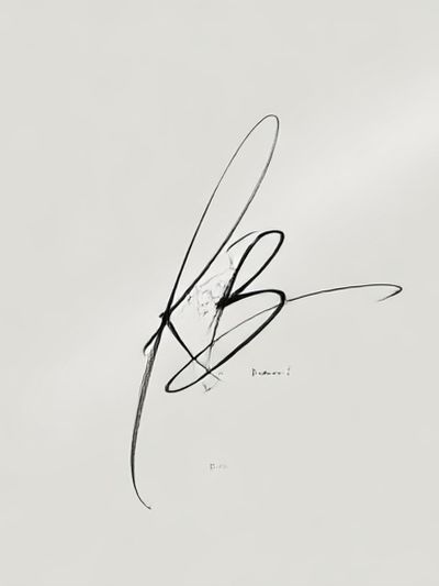 Minimal Black Line Art Poster. poster