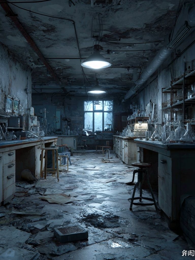 Abandoned Laboratory — Fine Art Print. poster — fine-art art