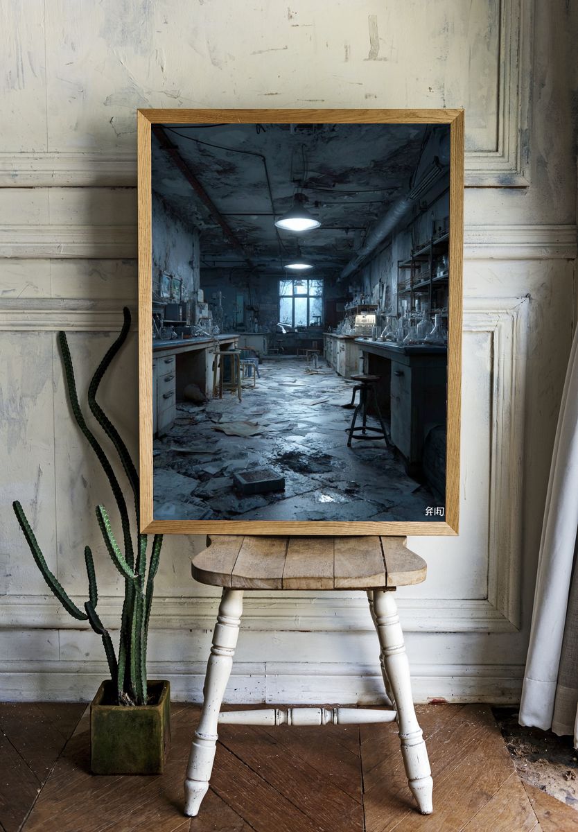 Abandoned Laboratory — Fine Art Print room preview