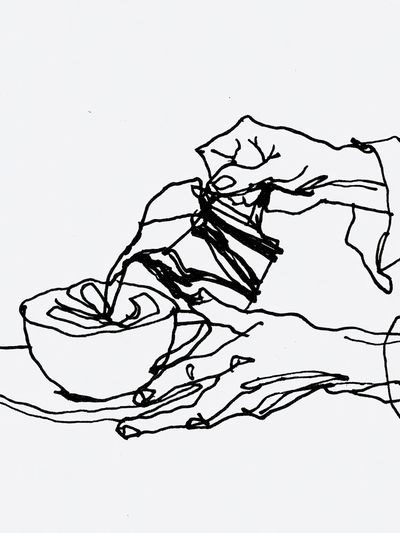 Abstract Line Drawing Poster. poster
