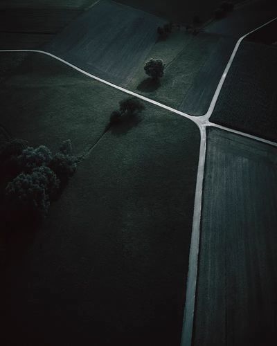 Aerial Landscape at Dusk