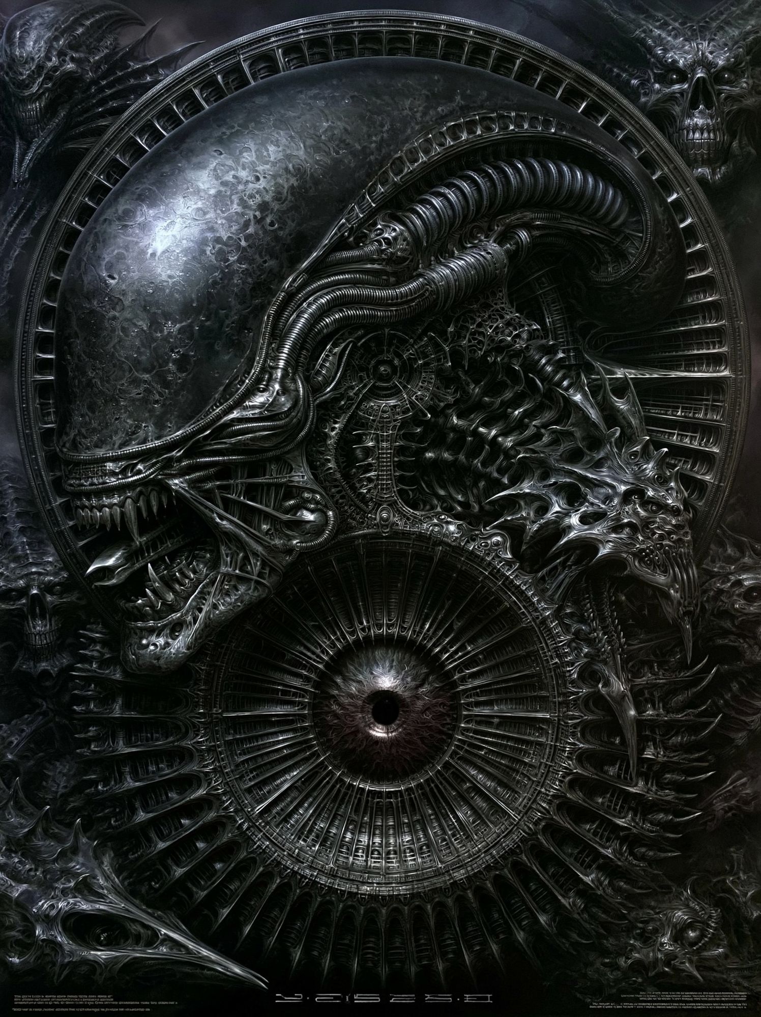 Alien Xenomorph Sci-Fi Poster. poster — illustration art