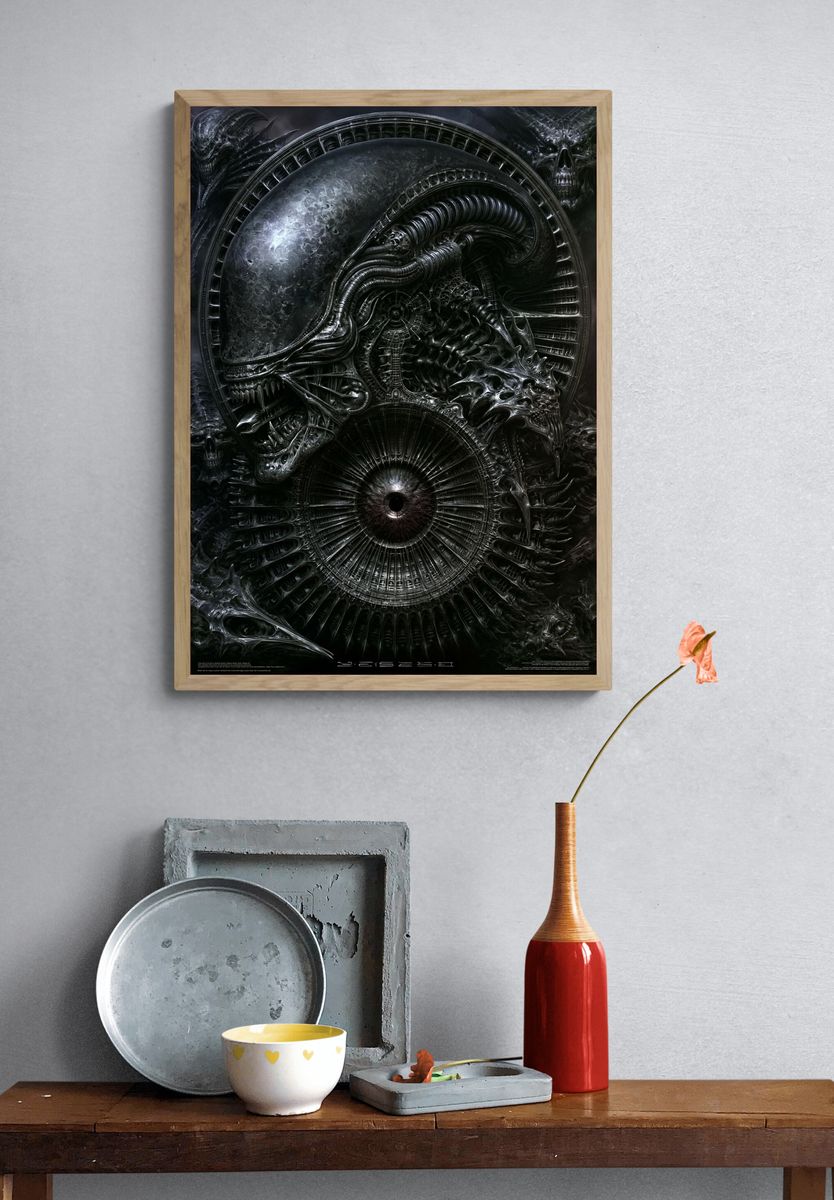Alien Xenomorph Sci-Fi Poster. — room view 3