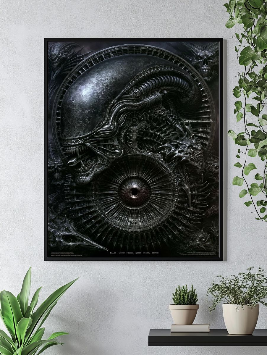 Alien Xenomorph Sci-Fi Poster. — room view 4
