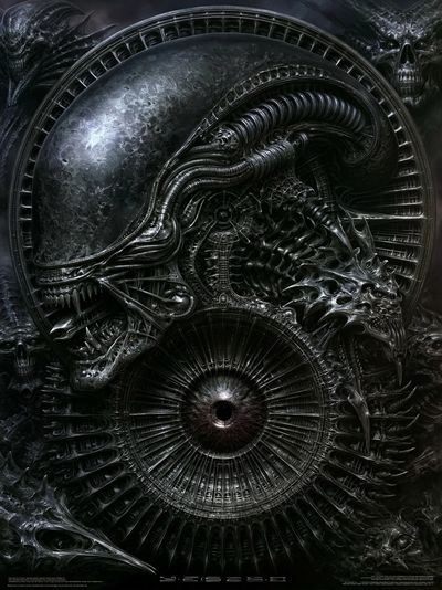 Alien Xenomorph Sci-Fi Poster. poster
