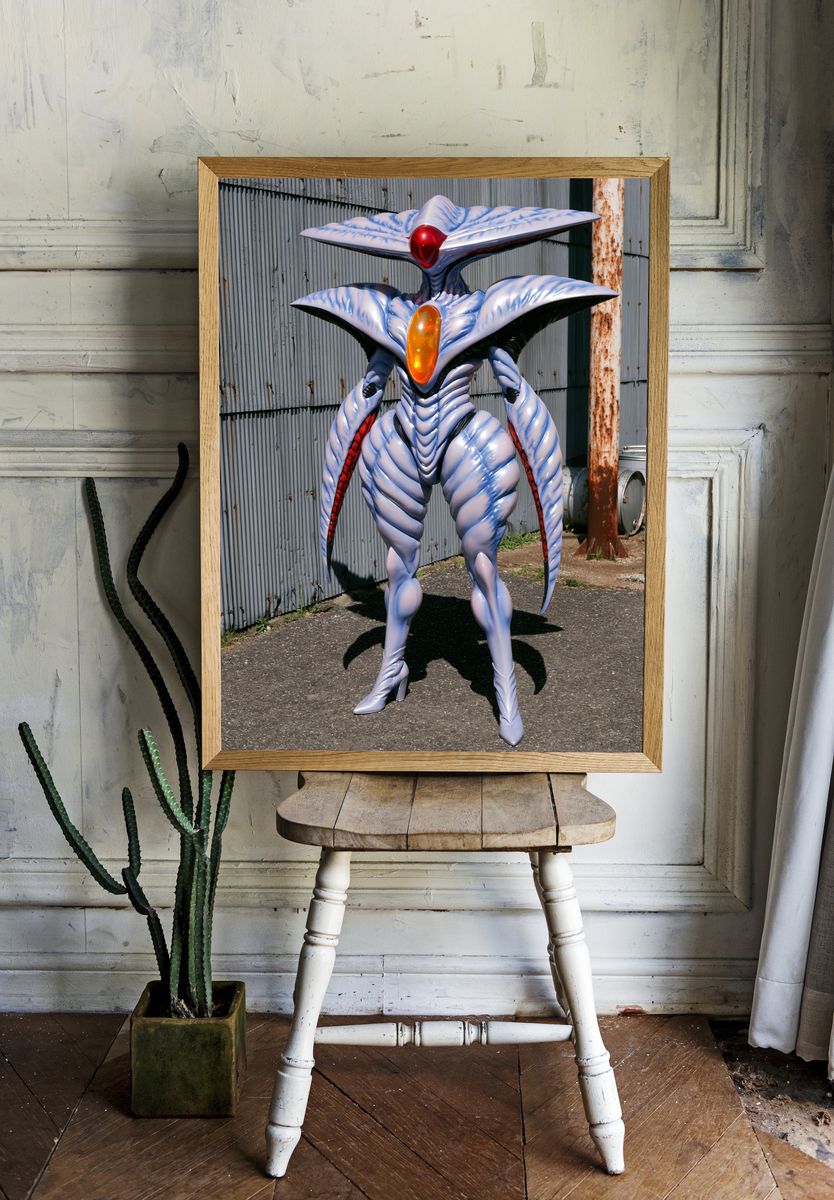 Alien Sci-Fi Character Photography Poster. — room view 1