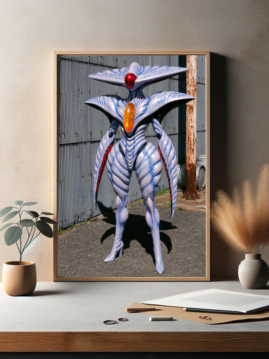 Alien Sci-Fi Character Photography Poster. — room view 2