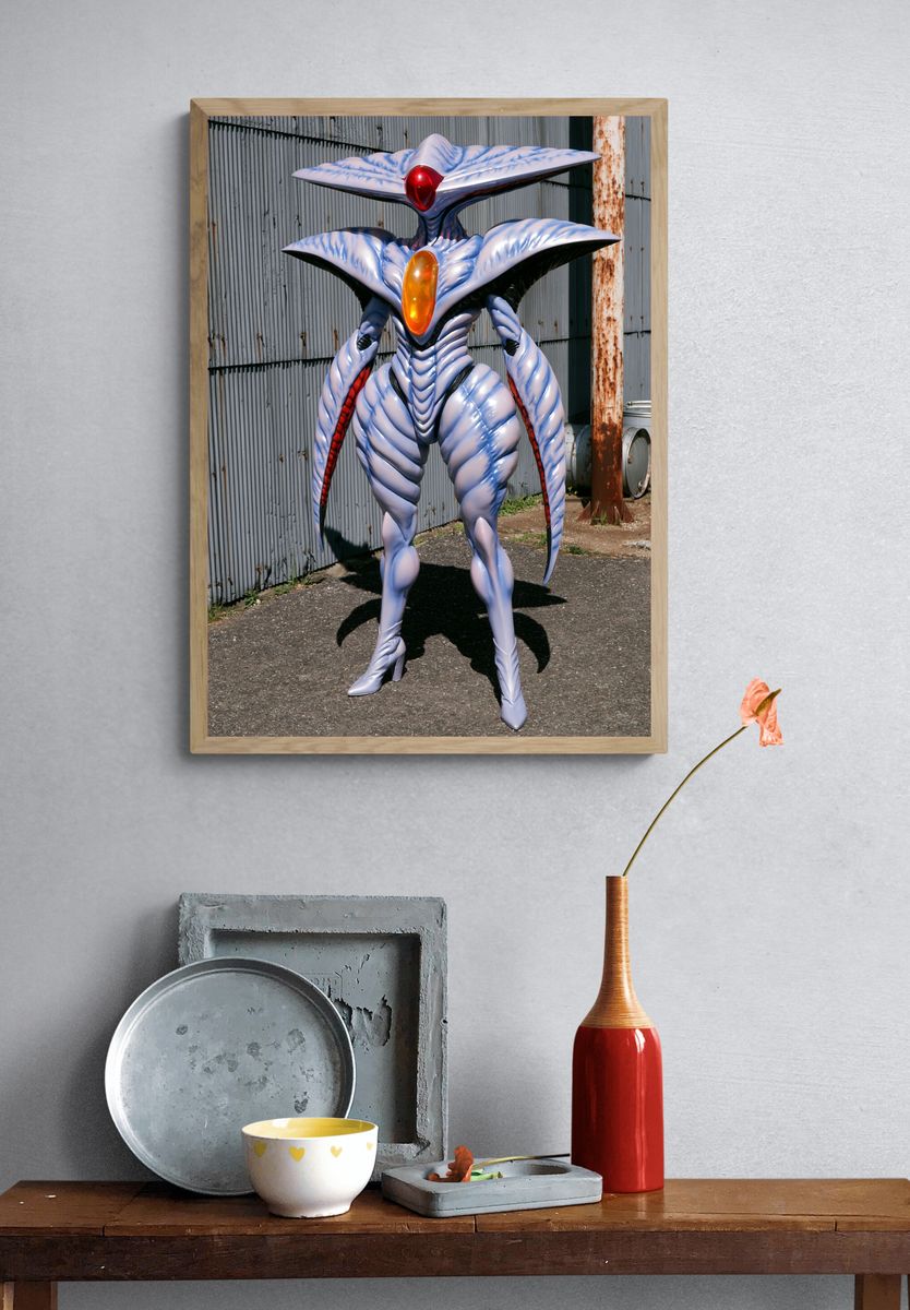 Alien Sci-Fi Character Photography Poster. — room view 3