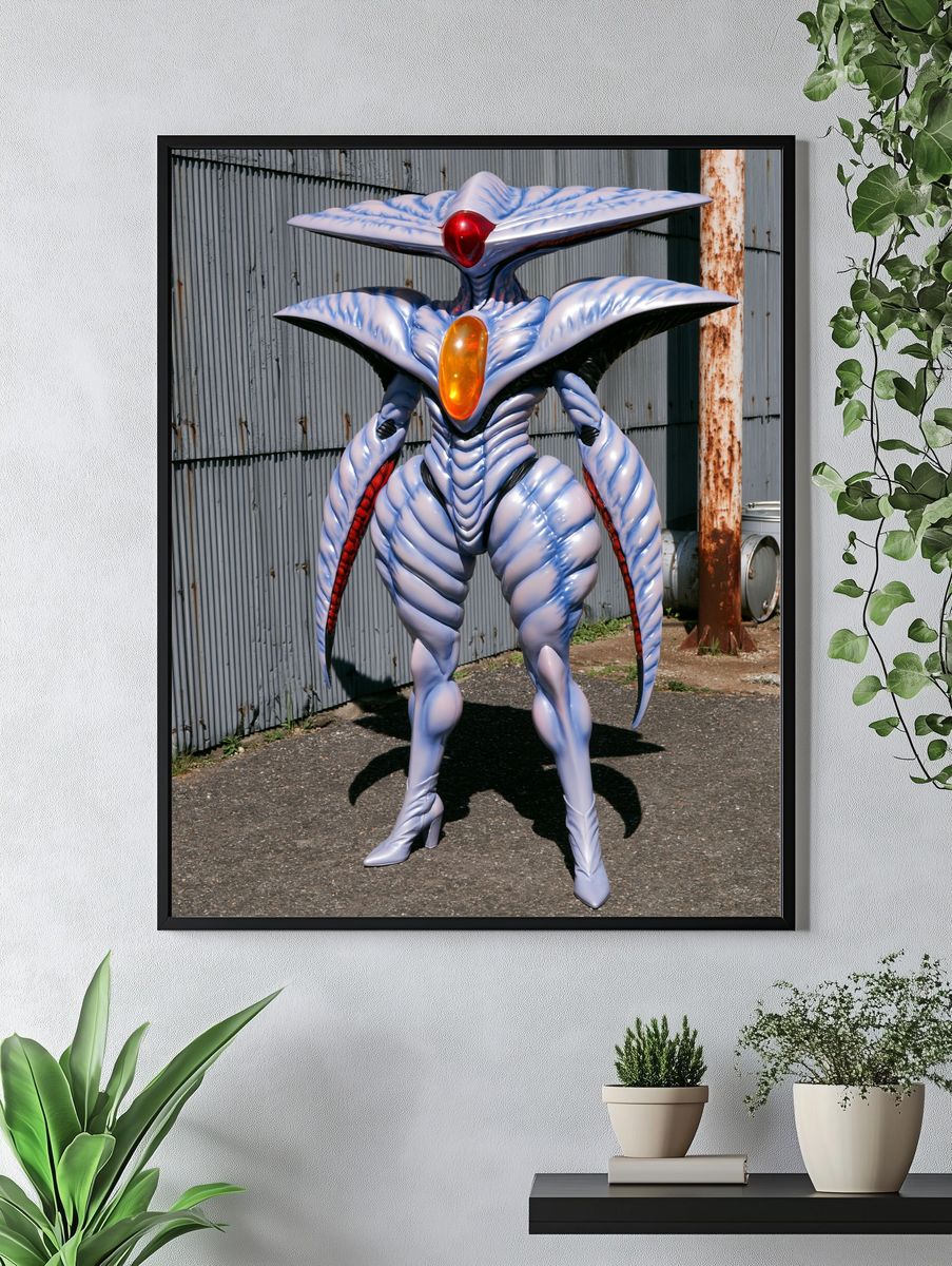 Alien Sci-Fi Character Photography Poster. — room view 4