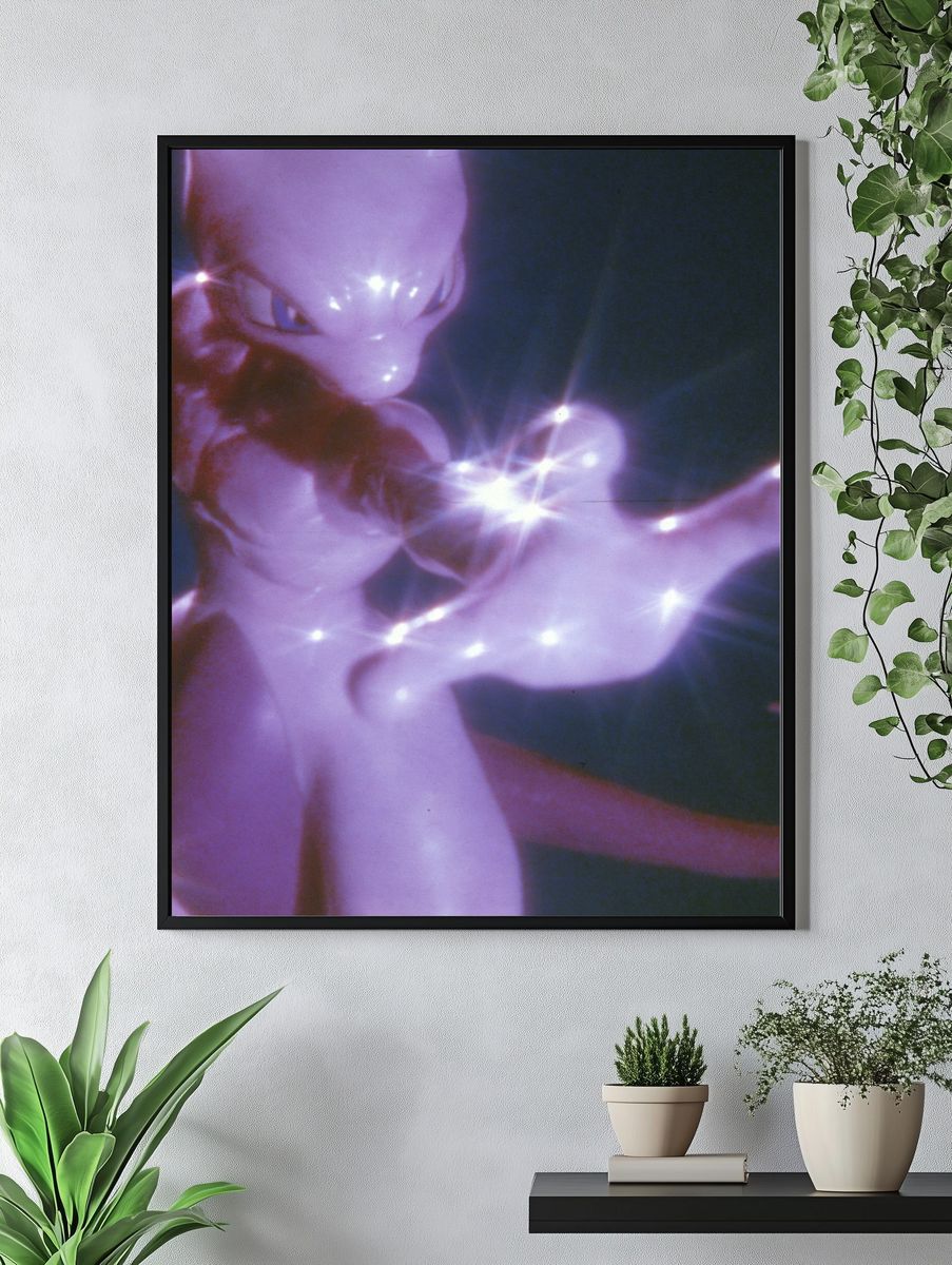 Alien Figure Glow Poster. — room view 4