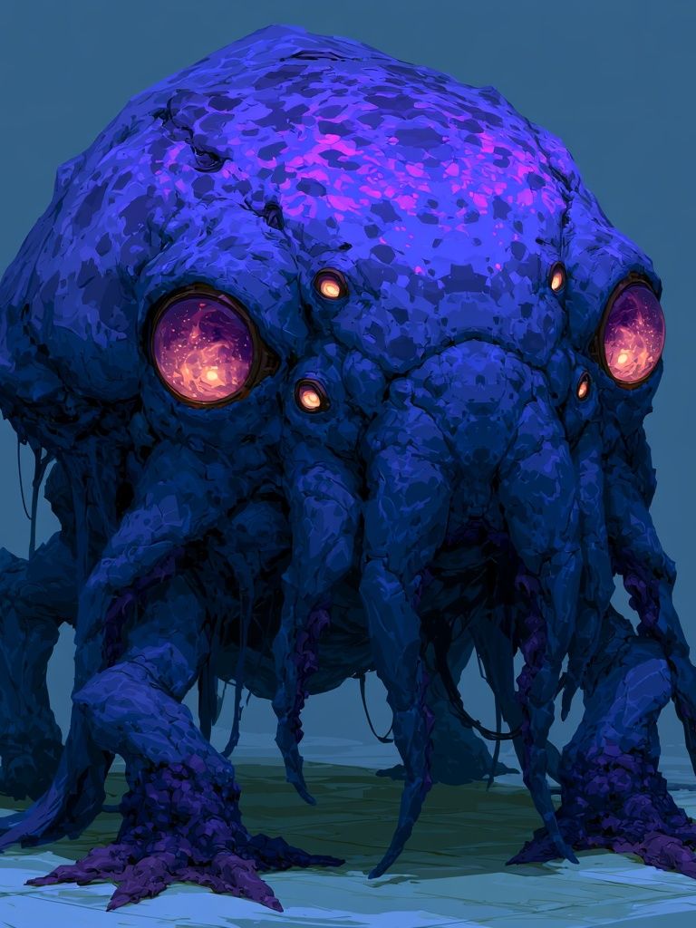 Alien Creature Digital Art Poster. poster — illustration art