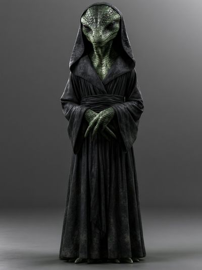 Alien Sage Portrait Print. poster