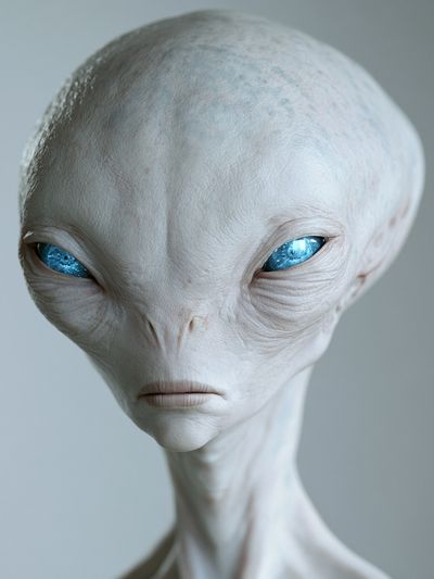 Alien Portrait Photography Poster. poster
