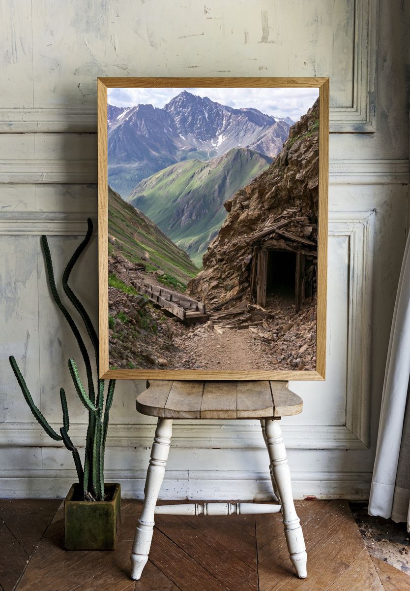 Alpine Mine Trail Photography Poster. — room view 1