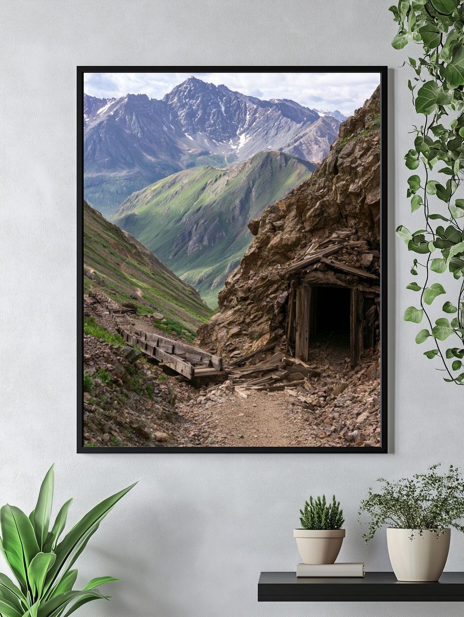 Alpine Mine Trail Photography Poster. — room view 4