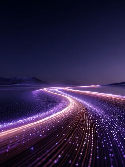 Abstract Light Trails Poster. poster print
