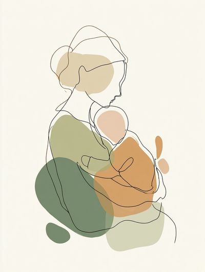 Abstract Line Figure Poster. poster print