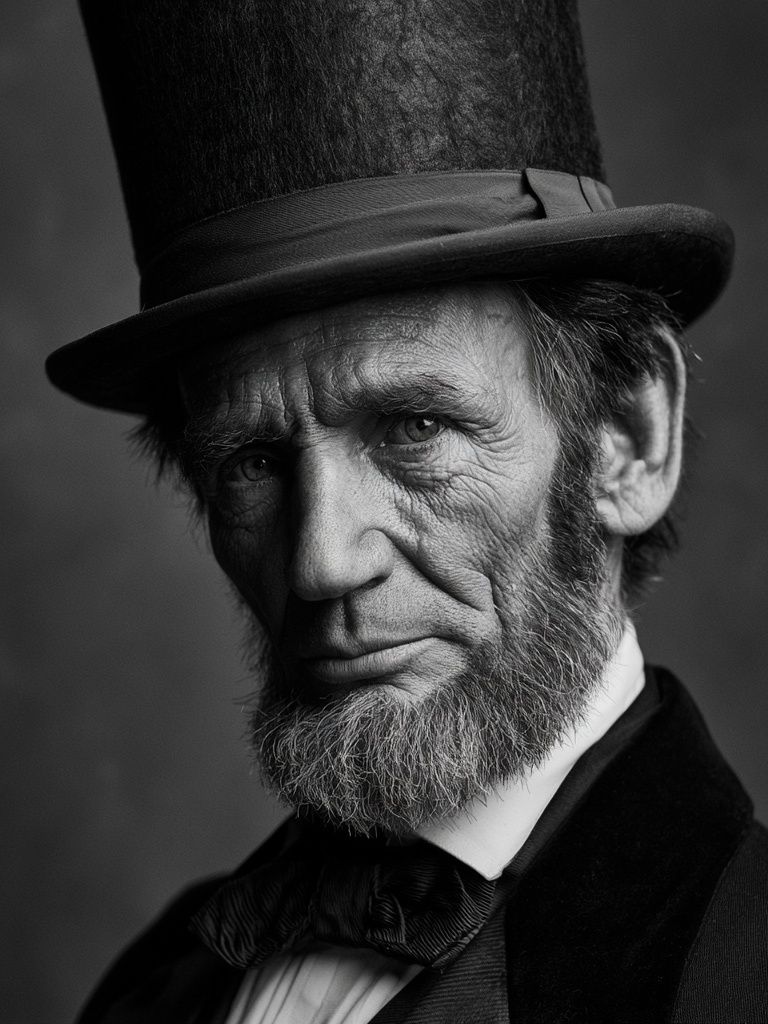 Abraham Lincoln Portrait Photography Poster. poster detail