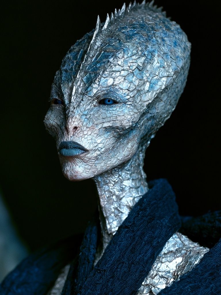 Alien Portrait Photography Poster. poster detail